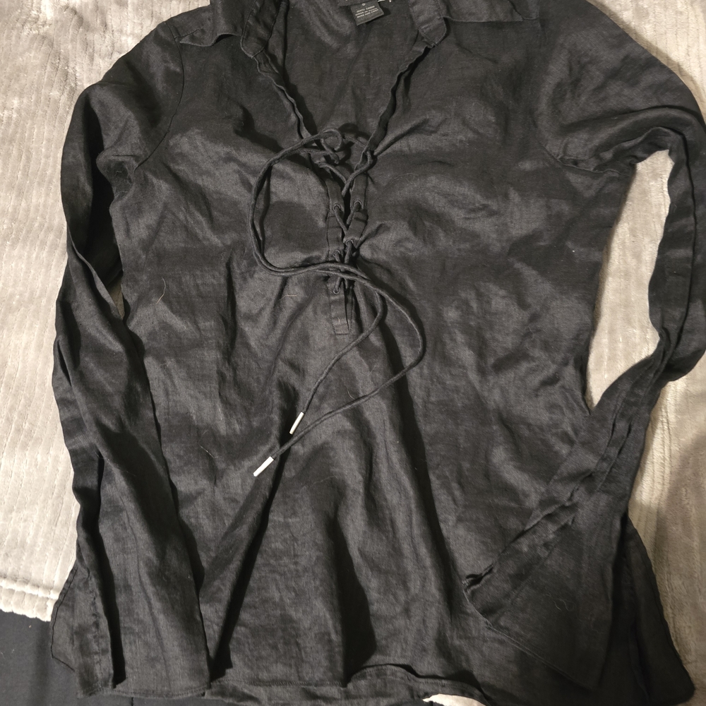 The Limited Black Button Down Shirt